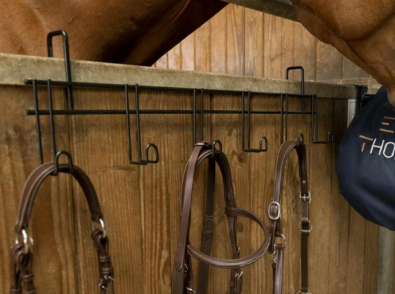 Ridershouse: Hippotonic Multifunctioneel Hakenrek van pvc gecoat staal