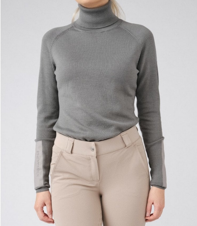 PS Of Sweden Polly Knit Sweater Ribbed in the color Grey - Ridershouse.com PS Of Sweden Polly Knit Sweater Ribbed in the color Grey - Ridershouse.com