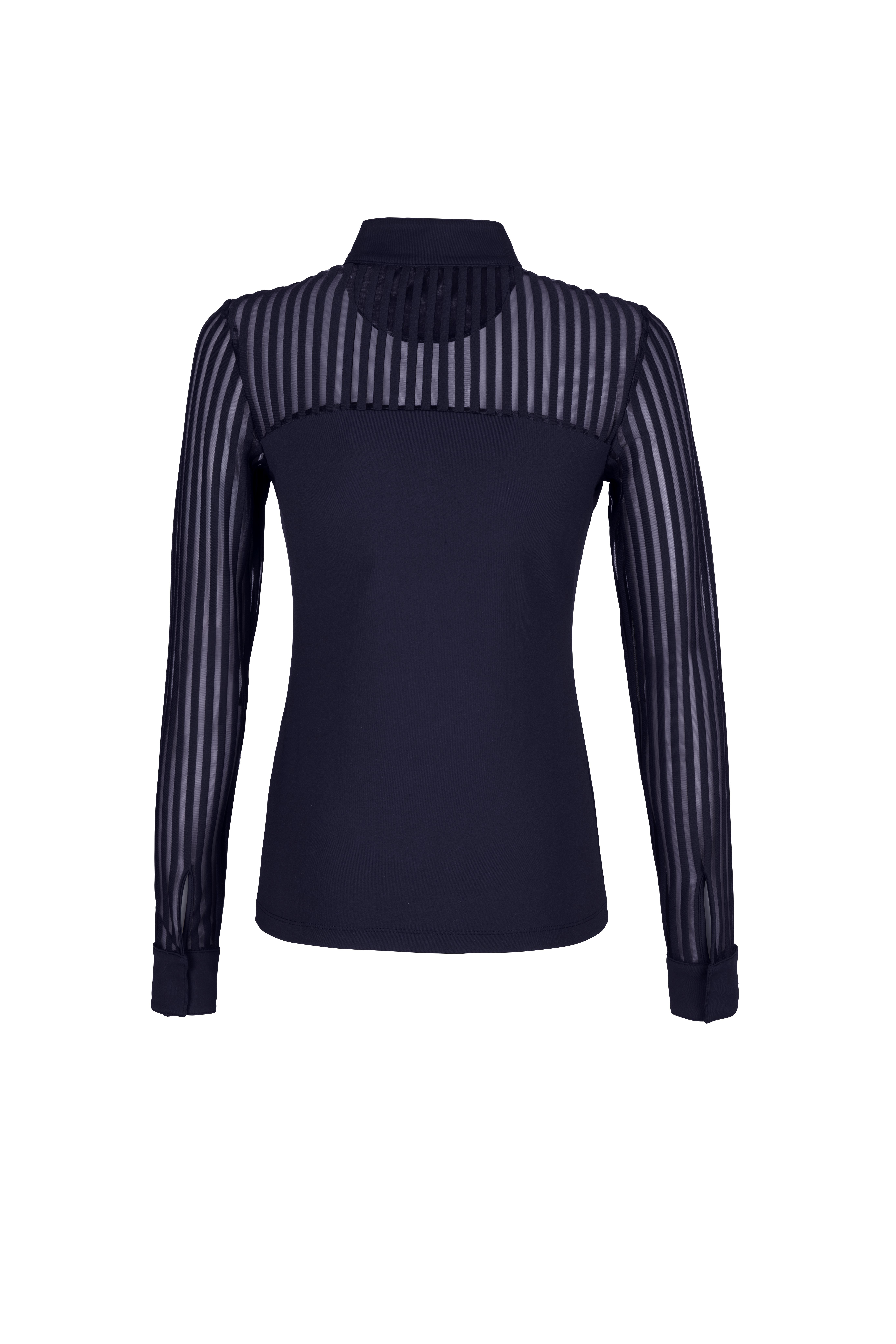 Pikeur Women's Competition Shirt Long Sleeve Mesh - color navy - Ridershouse Pikeur Women's Competition Shirt Long Sleeve Mesh - color navy - Ridershouse