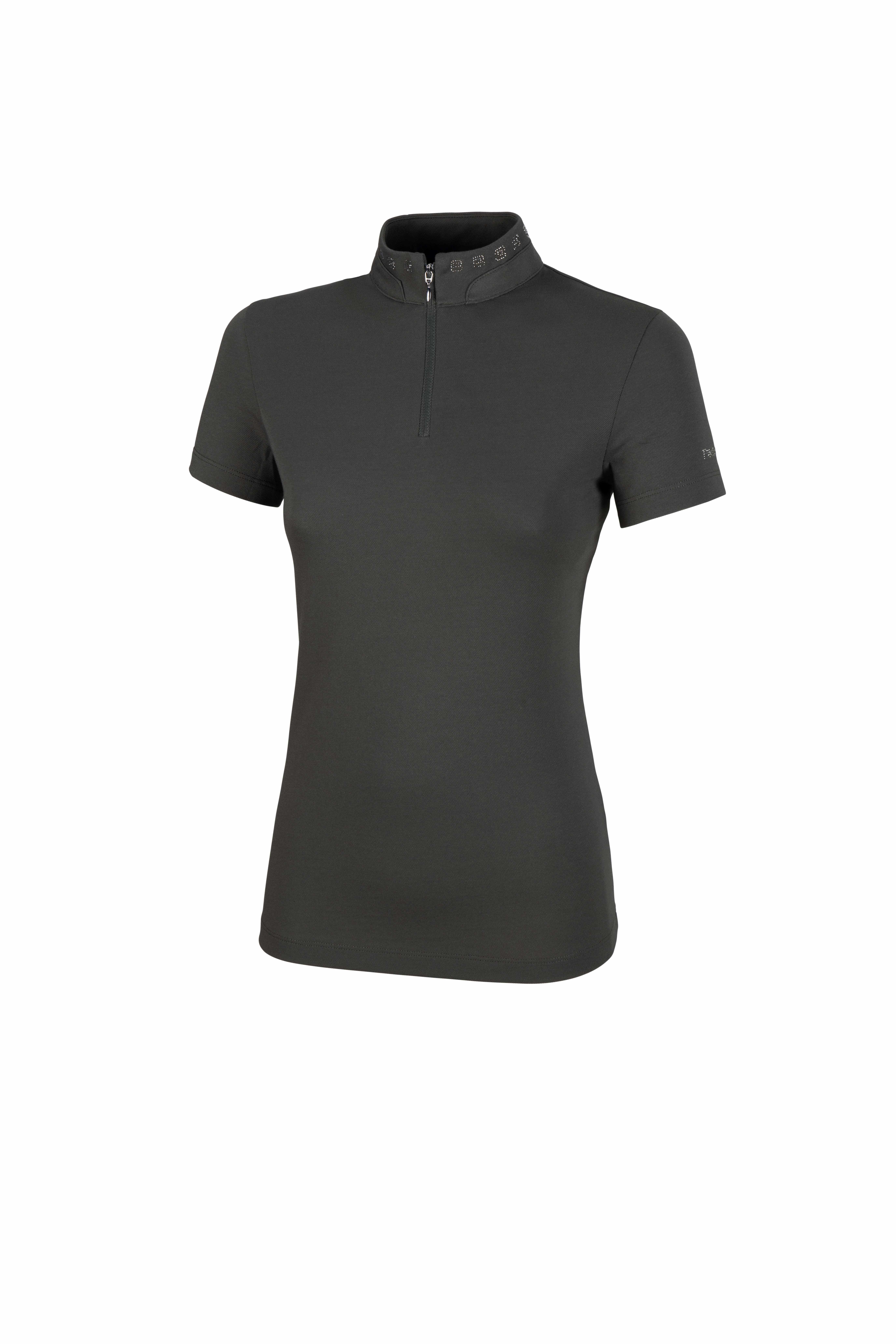 Pikeur Women's Sports Icon Zip Training Shirt - color grey - Ridershouse Pikeur Women's Sports Icon Zip Training Shirt - color grey - Ridershouse