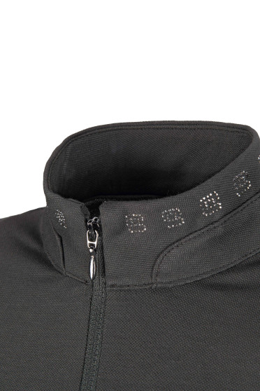 Pikeur Dames Zip Sports Icon Training Shirt - in de kleur grijs - Ridershouse Pikeur Dames Zip Sports Icon Training Shirt - in de kleur grijs - Ridershouse