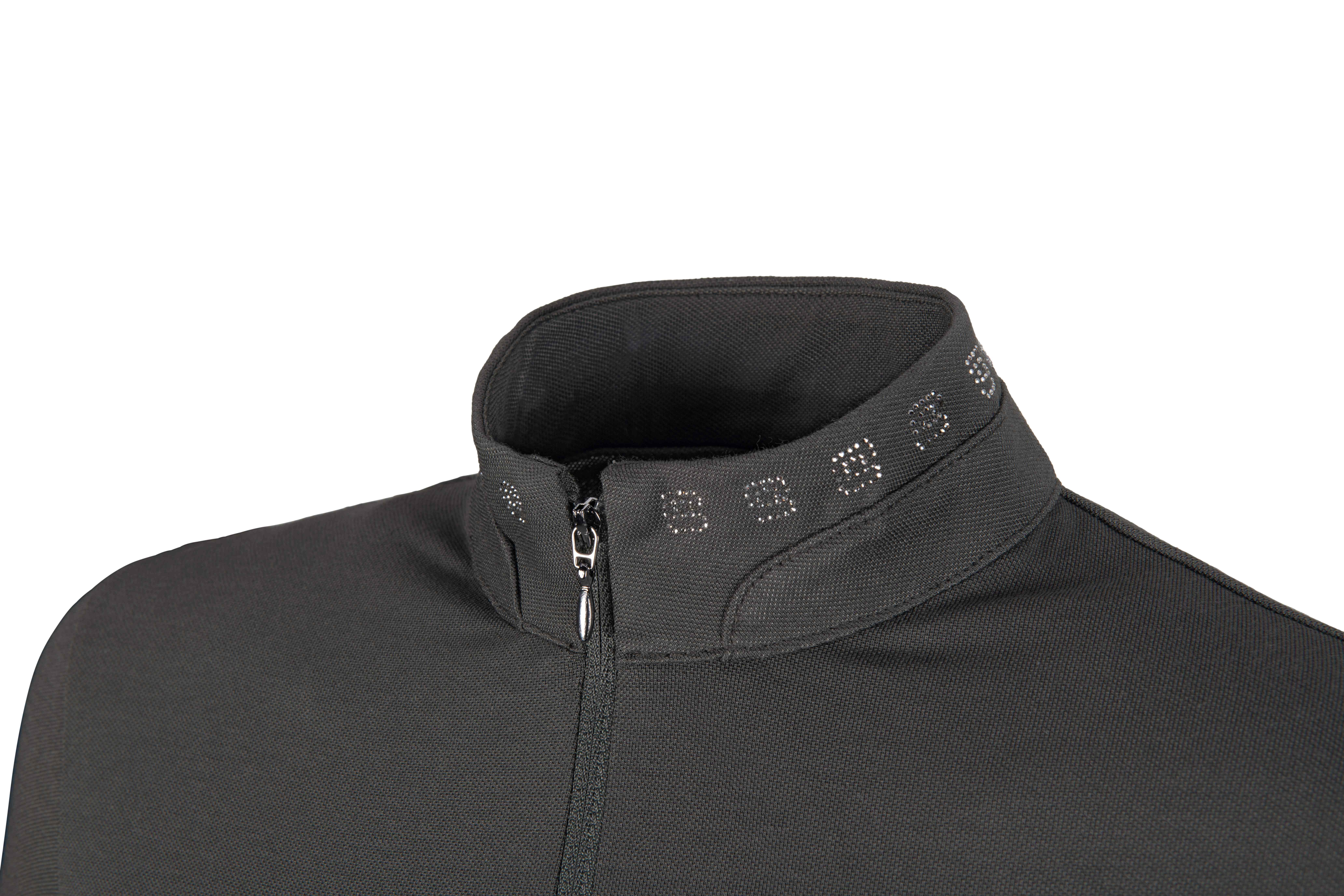 Pikeur Dames Zip Sports Icon Training Shirt - in de kleur grijs - Ridershouse Pikeur Dames Zip Sports Icon Training Shirt - in de kleur grijs - Ridershouse