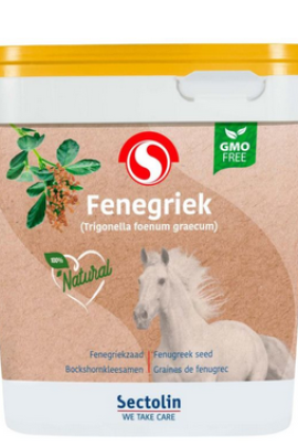 Ridershouse: Sectolin Fenegriek 2.5KG - aanvullend voer voor paarden, ondersteunend