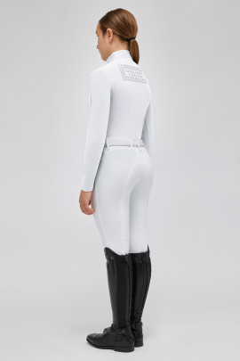 Cavalleria Toscana Meisjes Jersey L/S Wedstrijdshirt Zip Polo - Ridershouse Cavalleria Toscana Meisjes Jersey L/S Wedstrijdshirt Zip Polo - Ridershouse