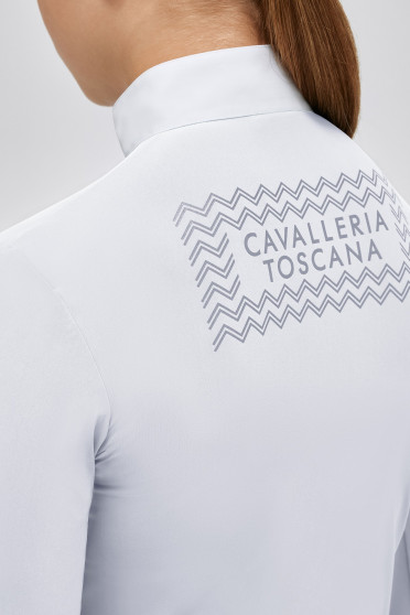 Cavalleria Toscana Meisjes Jersey L/S Wedstrijdshirt Zip Polo - Ridershouse Cavalleria Toscana Meisjes Jersey L/S Wedstrijdshirt Zip Polo - Ridershouse