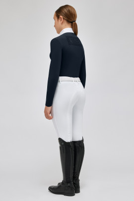 Cavalleria Toscana Meisjes Jersey L/S Wedstrijdshirt Zip Polo - Ridershouse Cavalleria Toscana Meisjes Jersey L/S Wedstrijdshirt Zip Polo - Ridershouse