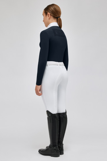 Cavalleria Toscana Meisjes Jersey L/S Wedstrijdshirt Zip Polo - Ridershouse Cavalleria Toscana Meisjes Jersey L/S Wedstrijdshirt Zip Polo - Ridershouse