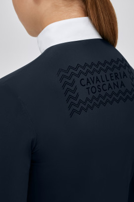Cavalleria Toscana Meisjes Jersey L/S Wedstrijdshirt Zip Polo - Ridershouse Cavalleria Toscana Meisjes Jersey L/S Wedstrijdshirt Zip Polo - Ridershouse