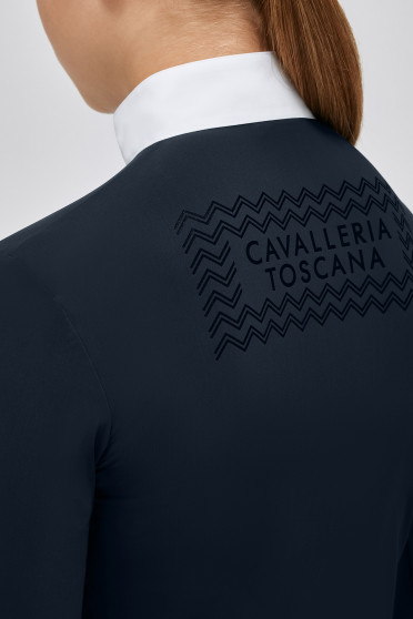 Cavalleria Toscana Meisjes Jersey L/S Wedstrijdshirt Zip Polo - Ridershouse Cavalleria Toscana Meisjes Jersey L/S Wedstrijdshirt Zip Polo - Ridershouse