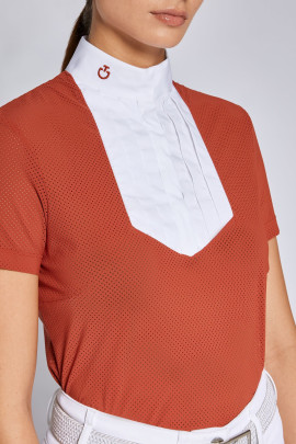 Cavalleria Toscana Dames Wedstrijdshirt S/S Perforated Jersey - Ridershouse
