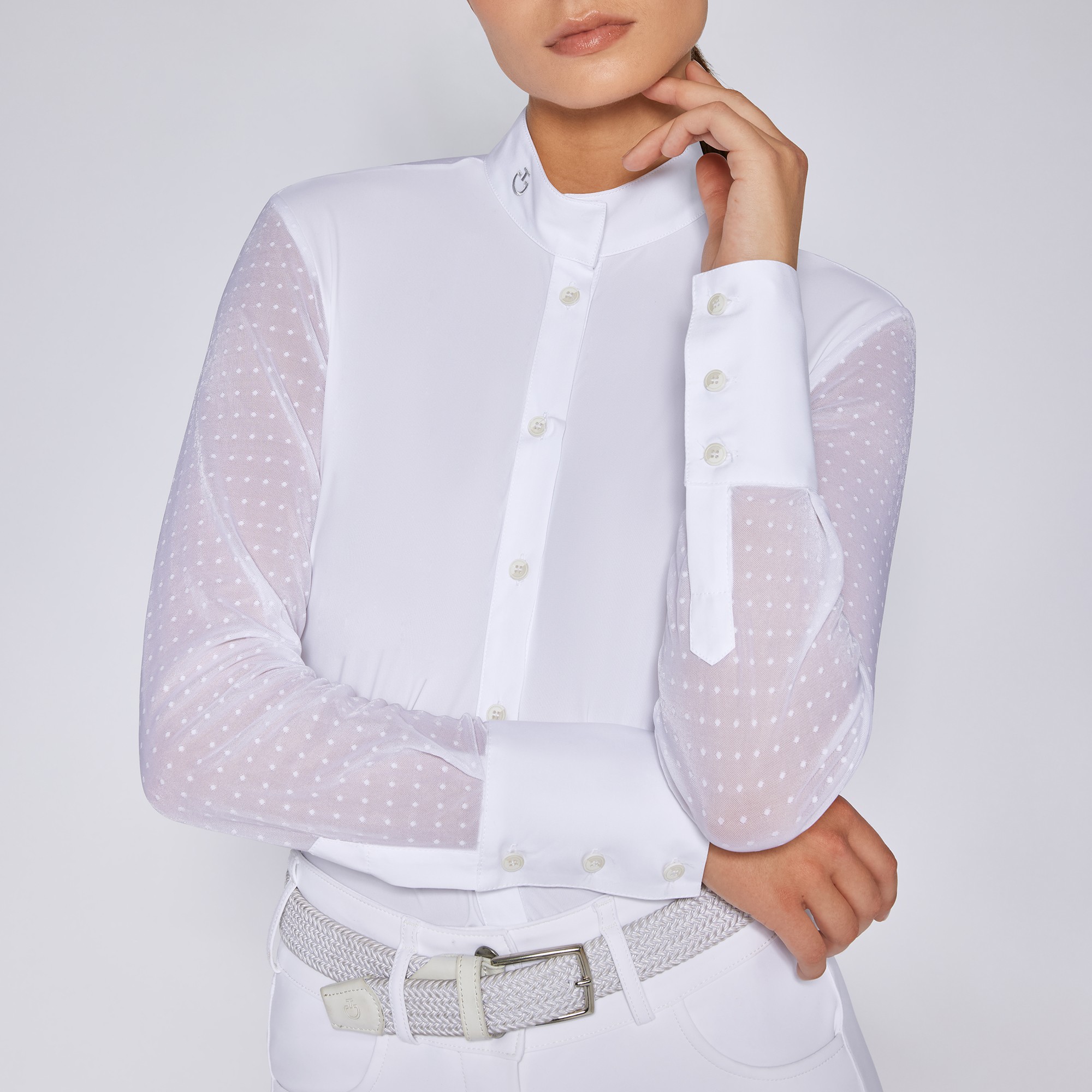 Cavalleria Toscana Dames Wedstrijdshirt L/S Polka Dot - Ridershouse.com Cavalleria Toscana Dames Wedstrijdshirt L/S Polka Dot - Ridershouse.com
