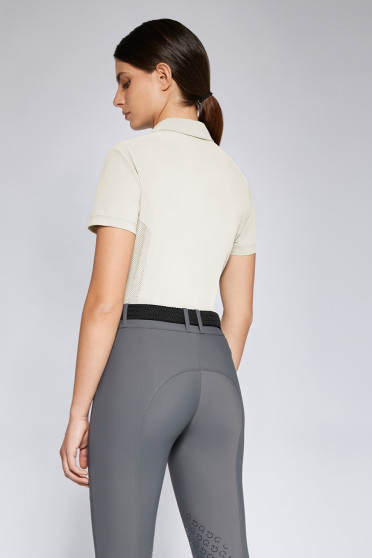 Cavalleria Toscana Dames S/S Jersey Perforated Insert Training Shirt - Ridershouse Cavalleria Toscana Dames S/S Jersey Perforated Insert Training Shirt - Ridershouse