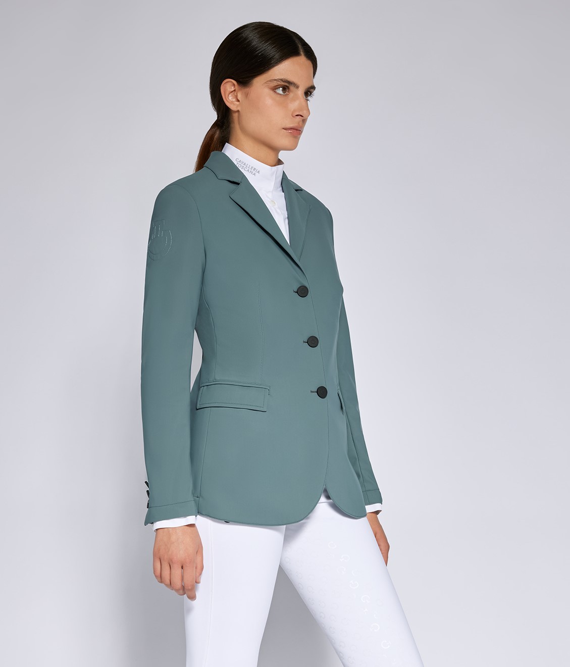 Cavalleria Toscana Dames American Jersey Hunter Wedstrijdjasje - Ridershouse Cavalleria Toscana Dames American Jersey Hunter Wedstrijdjasje - Ridershouse