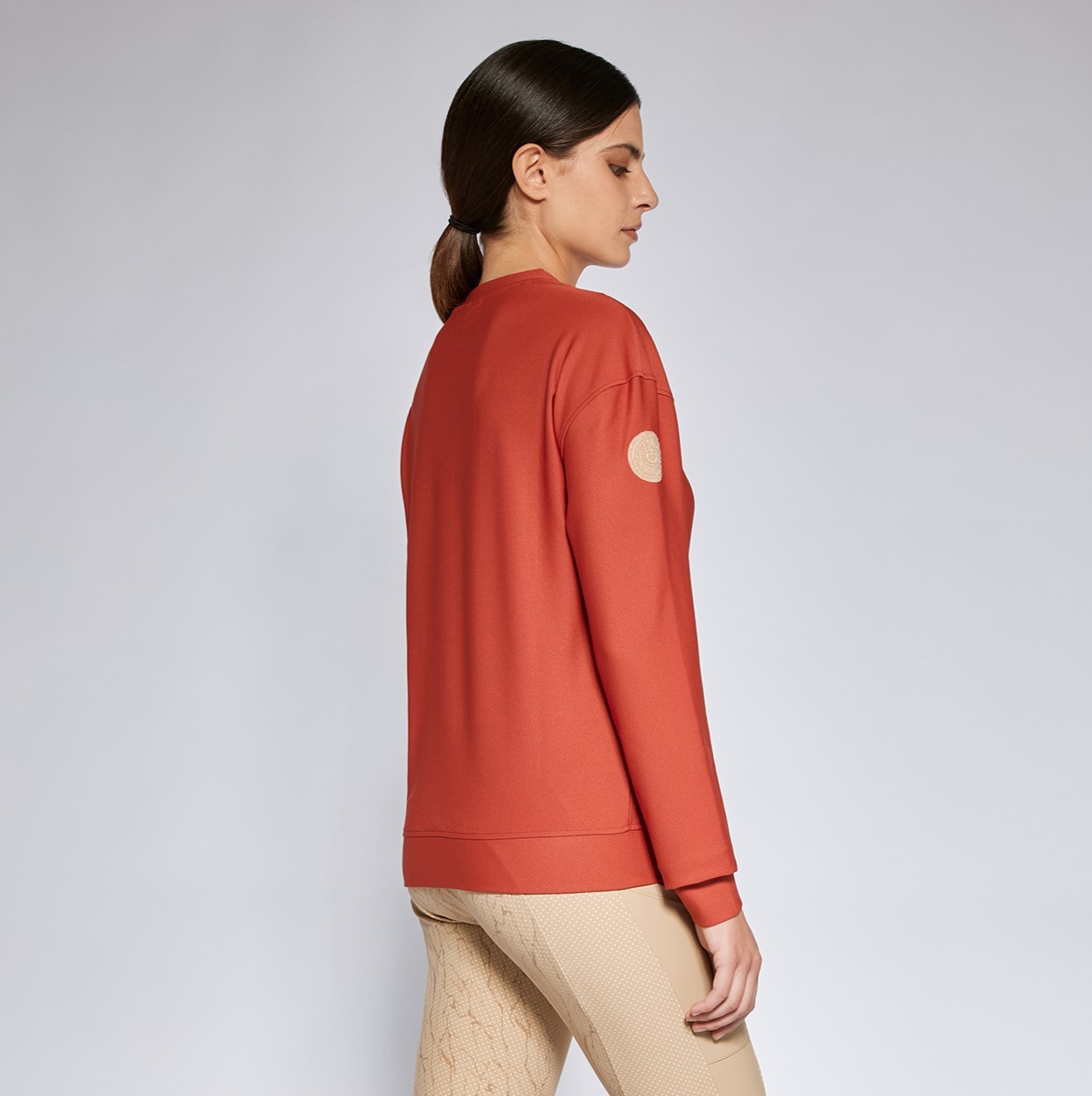 Ridershouse: Cavalleria Toscana Dames Diagonal Weave Crew Neck Sweater Ridershouse: Cavalleria Toscana Dames Diagonal Weave Crew Neck Sweater