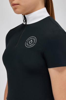 Cavalleria Toscana Meisjes Jersey S/S Wedstrijdshirt Zip Polo - Ridershouse Cavalleria Toscana Meisjes Jersey S/S Wedstrijdshirt Zip Polo - Ridershouse
