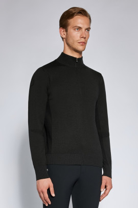 Cavalleria Toscana Men's Half Zip Sports Half Zip Knit Sweater - Ridershouse