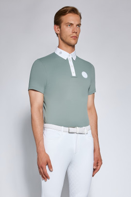 Cavalleria Toscana Men's Tech Piquet S/S Button Competition Polo - Ridershouse