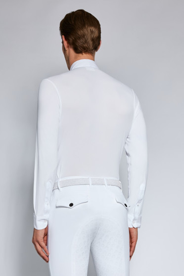 Cavalleria Toscana Heren Tech Piquet L/S Zip Wedstrijdshirt - Ridershouse Cavalleria Toscana Heren Tech Piquet L/S Zip Wedstrijdshirt - Ridershouse