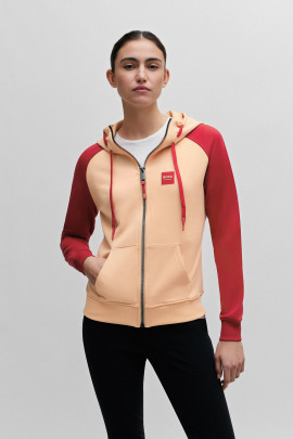 Ridershouse: BOSS EQUESTRIAN Dames Zip Sweater Vest Riva Signature Colour Block
