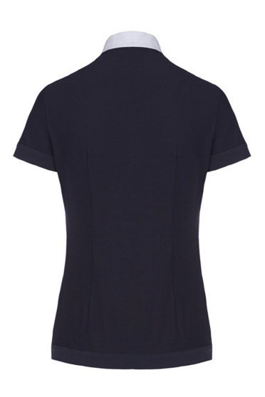 Cavalleria Toscana geribd wedstijdshirt met tekst op de kraag Cavalleria Toscana geribd wedstijdshirt met tekst op de kraag