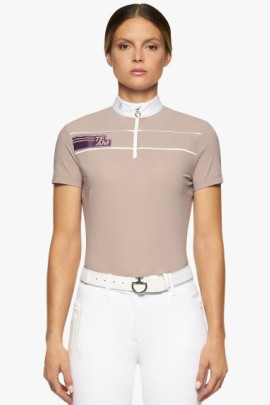 CT Team Daytona S/S Zip Wedstrijdshirt Wit Cavalleria Toscana CT Team Daytona S/S Zip Wedstrijdshirt Wit Cavalleria Toscana