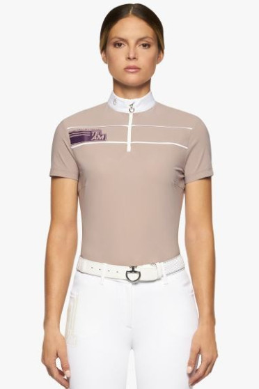 CT Team Daytona S/S Zip Wedstrijdshirt Wit Cavalleria Toscana CT Team Daytona S/S Zip Wedstrijdshirt Wit Cavalleria Toscana