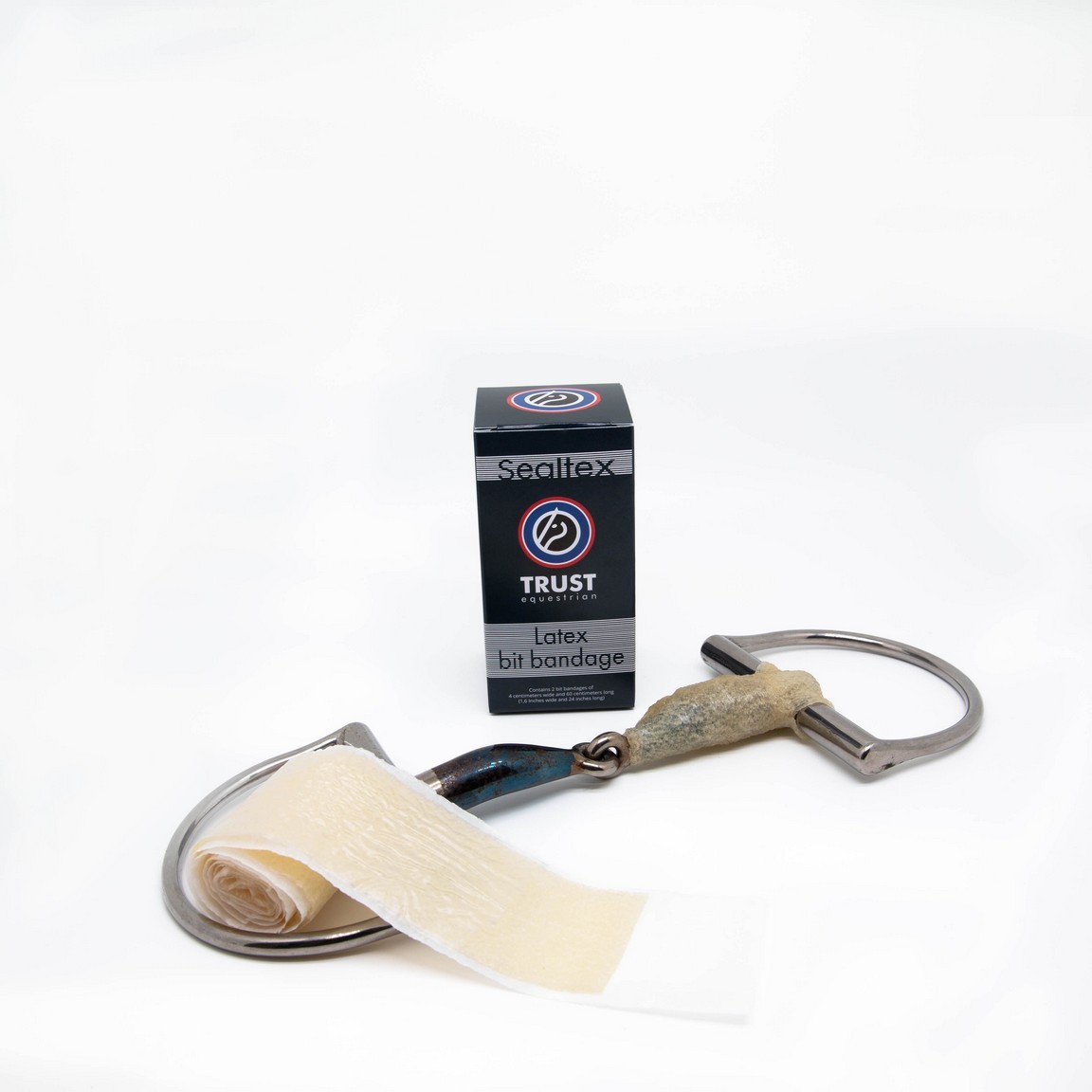 Ridershouse: Trust Sealtex Latex Self Sealing Bit Bandage - geeft een zachter gevoel in de paardenmond Ridershouse: Trust Sealtex Latex Self Sealing Bit Bandage - geeft een zachter gevoel in de paardenmond