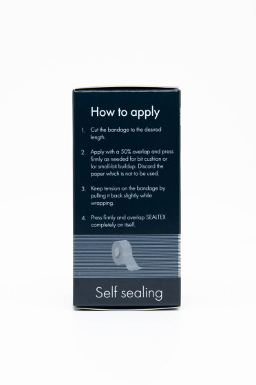 Ridershouse: Trust Sealtex Latex Self Sealing Bit Bandage - geeft een zachter gevoel in de paardenmond Ridershouse: Trust Sealtex Latex Self Sealing Bit Bandage - geeft een zachter gevoel in de paardenmond
