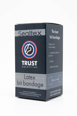 Ridershouse: Trust Sealtex Latex Self Sealing Bit Bandage - geeft een zachter gevoel in de paardenmond Ridershouse: Trust Sealtex Latex Self Sealing Bit Bandage - geeft een zachter gevoel in de paardenmond