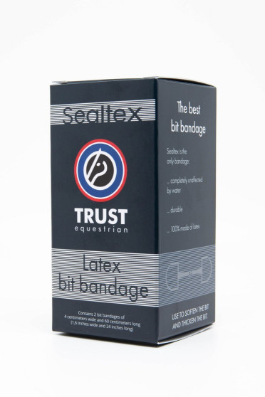 Ridershouse: Trust Sealtex Latex Self Sealing Bit Bandage - geeft een zachter gevoel in de paardenmond Ridershouse: Trust Sealtex Latex Self Sealing Bit Bandage - geeft een zachter gevoel in de paardenmond
