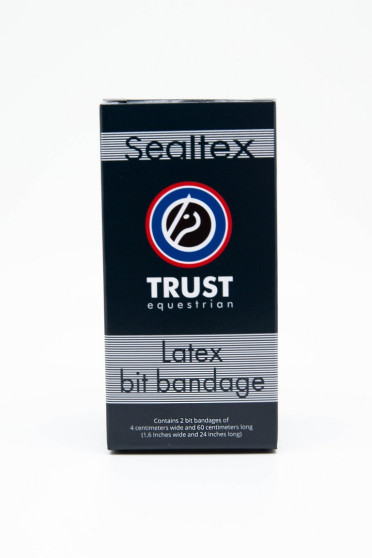 Ridershouse: Trust Sealtex Latex Self Sealing Bit Bandage - geeft een zachter gevoel in de paardenmond Ridershouse: Trust Sealtex Latex Self Sealing Bit Bandage - geeft een zachter gevoel in de paardenmond
