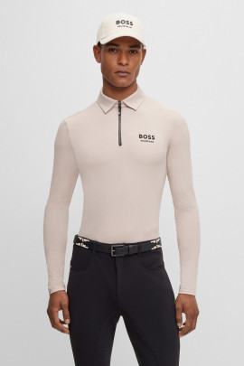 BOSS EQUESTRIAN Men's Elton Signature Stripe Training Polo - Ridershouse.com
