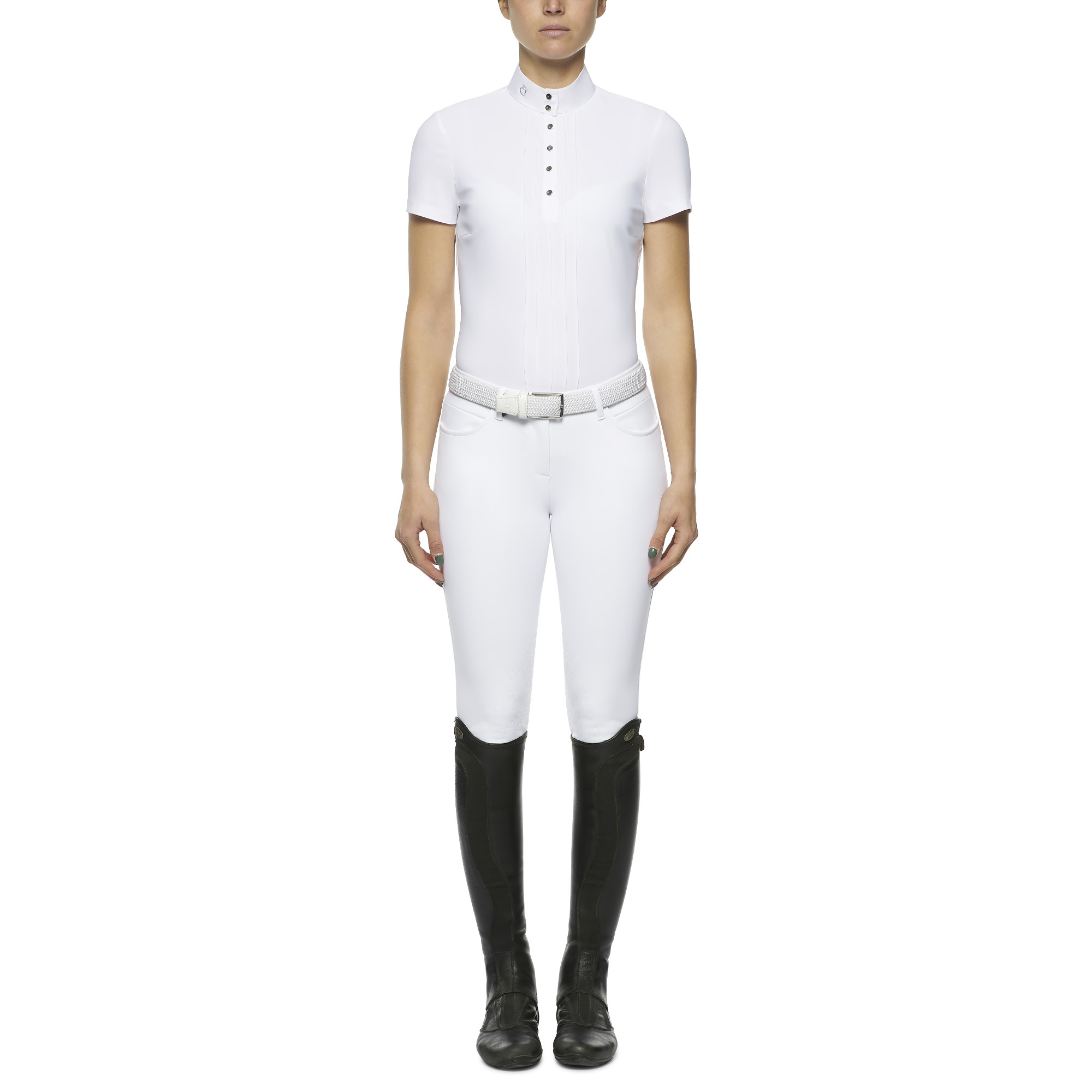 Elegant Cavalleria Toscana dames wedstrijdshirt met korte mouwen. Elegant Cavalleria Toscana dames wedstrijdshirt met korte mouwen.