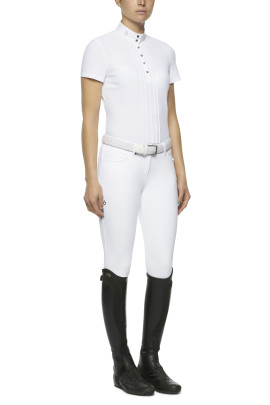 Elegant Cavalleria Toscana dames wedstrijdshirt met korte mouwen. Elegant Cavalleria Toscana dames wedstrijdshirt met korte mouwen.