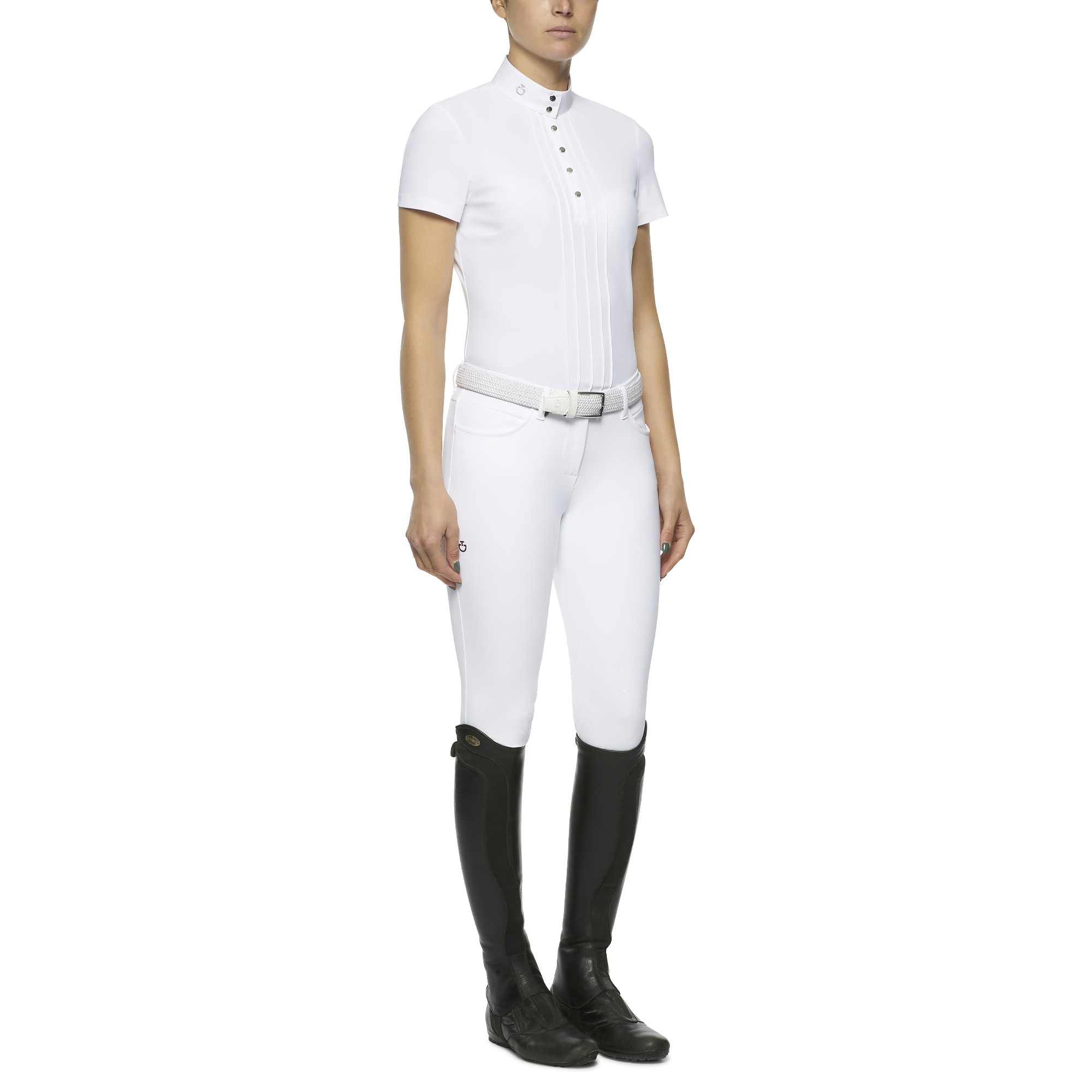 Elegant Cavalleria Toscana dames wedstrijdshirt met korte mouwen. Elegant Cavalleria Toscana dames wedstrijdshirt met korte mouwen.