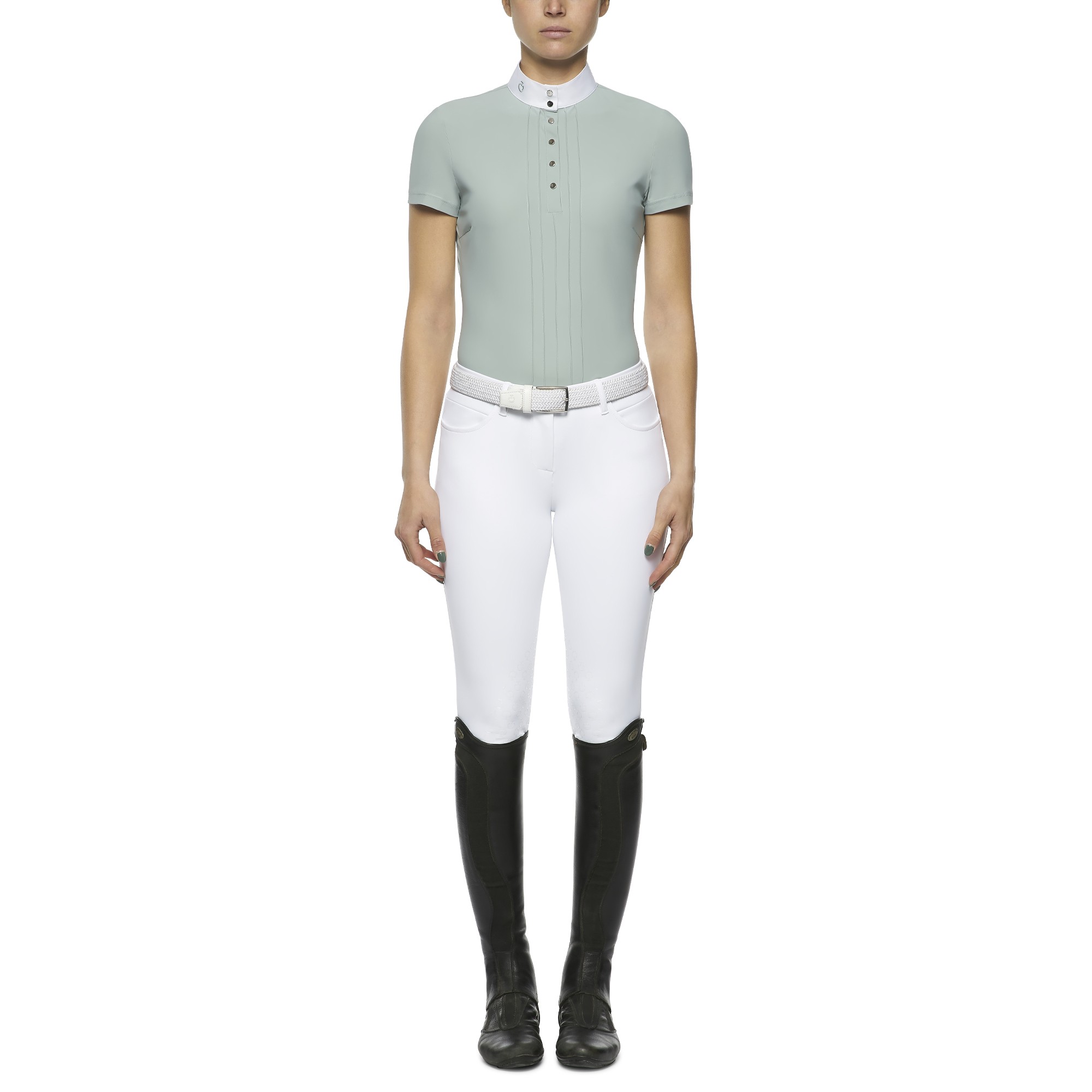 Elegant Cavalleria Toscana dames wedstrijdshirt met korte mouwen. Elegant Cavalleria Toscana dames wedstrijdshirt met korte mouwen.