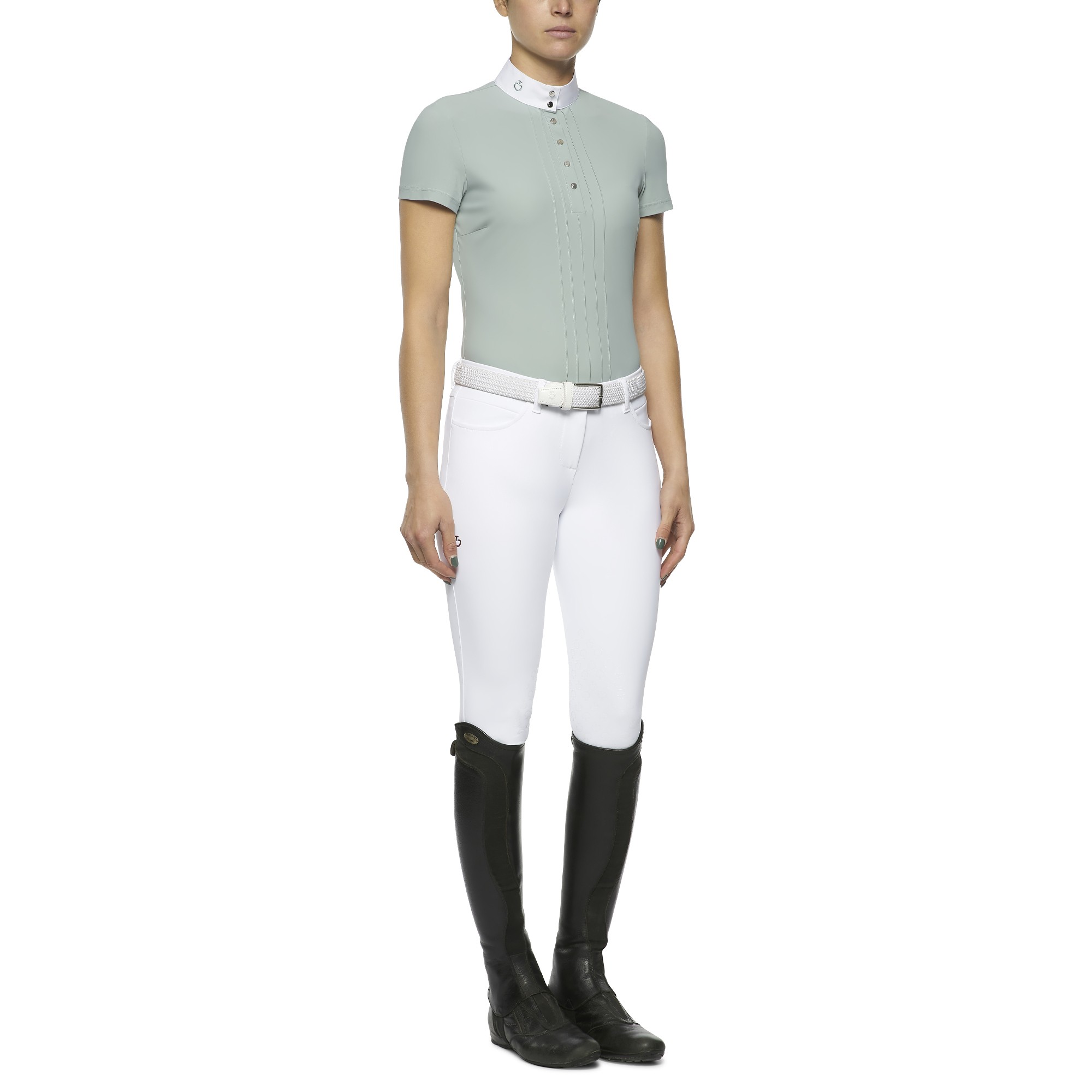 Elegant Cavalleria Toscana dames wedstrijdshirt met korte mouwen. Elegant Cavalleria Toscana dames wedstrijdshirt met korte mouwen.