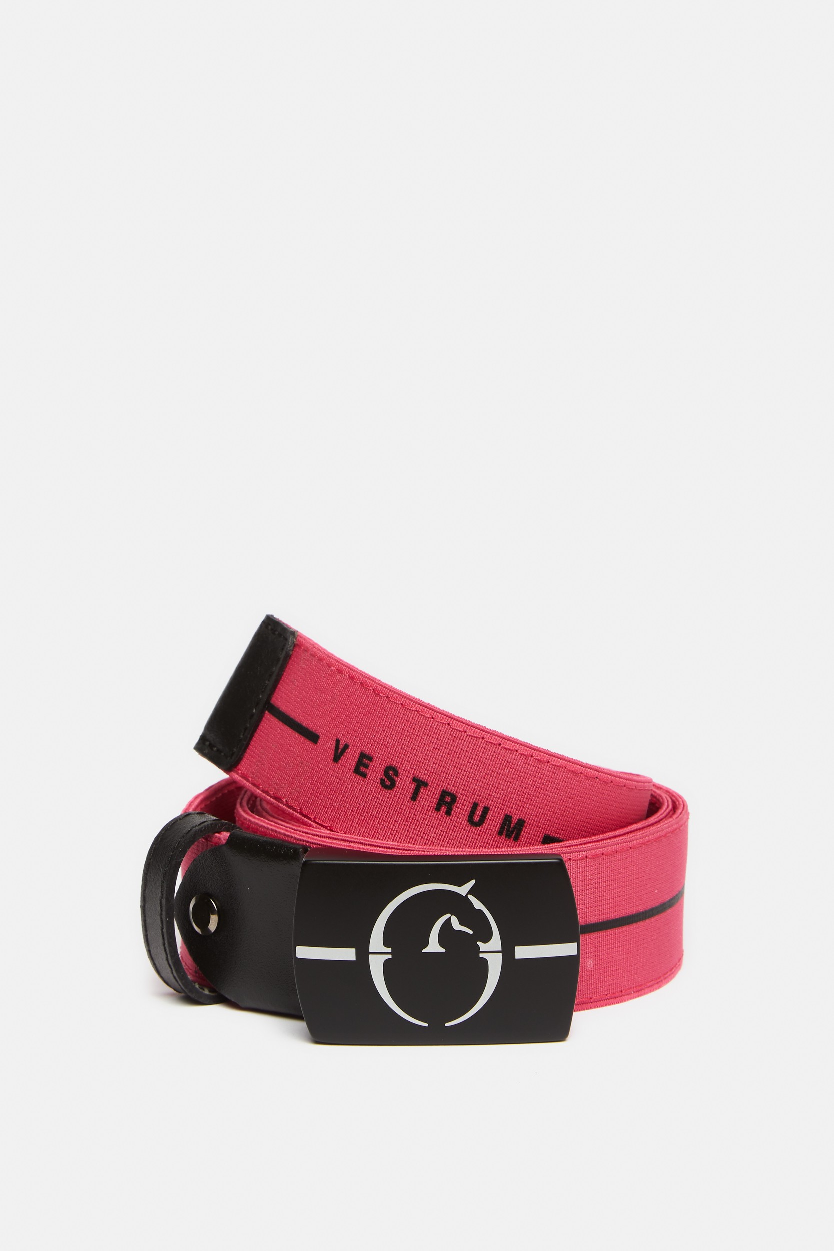 Ridershouse: Vestrum Denno Riem - in de zomerkleuren Cyclamen / Black
