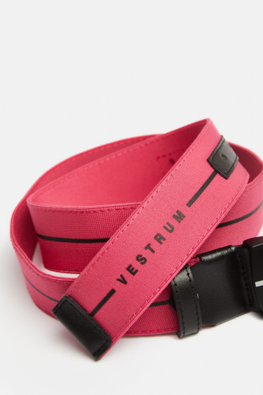 Ridershouse: Vestrum Denno Riem - in de zomerkleuren Cyclamen / Black