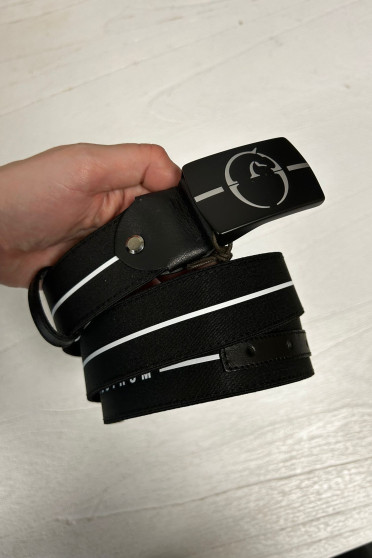 Ridershouse: Vestrum Denno Riem - in de zomerkleuren Black / Black