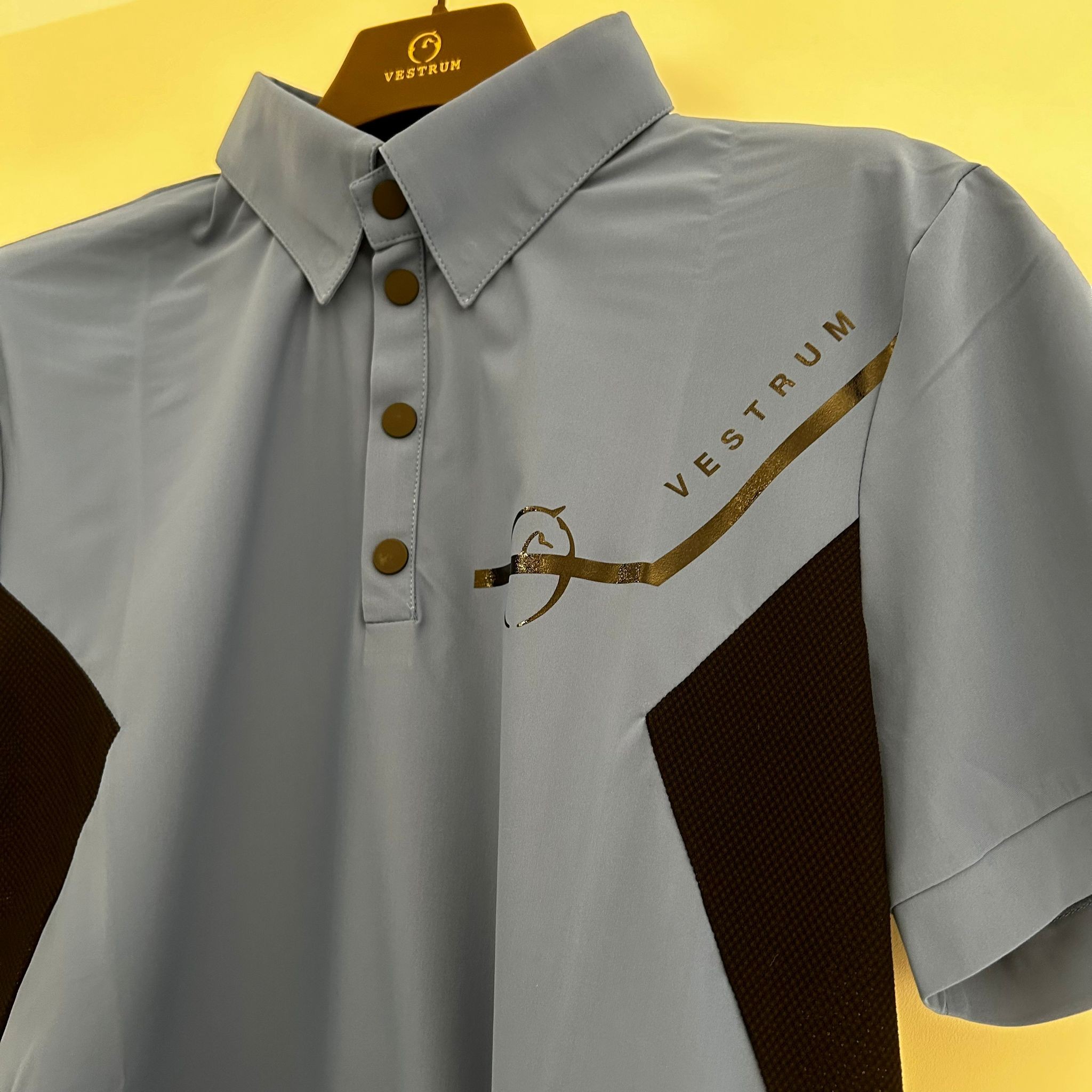 Ridershouse: Vestrum Men's Porto Santo S/S Training Polo - Blue Riviera Ridershouse: Vestrum Men's Porto Santo S/S Training Polo - Blue Riviera