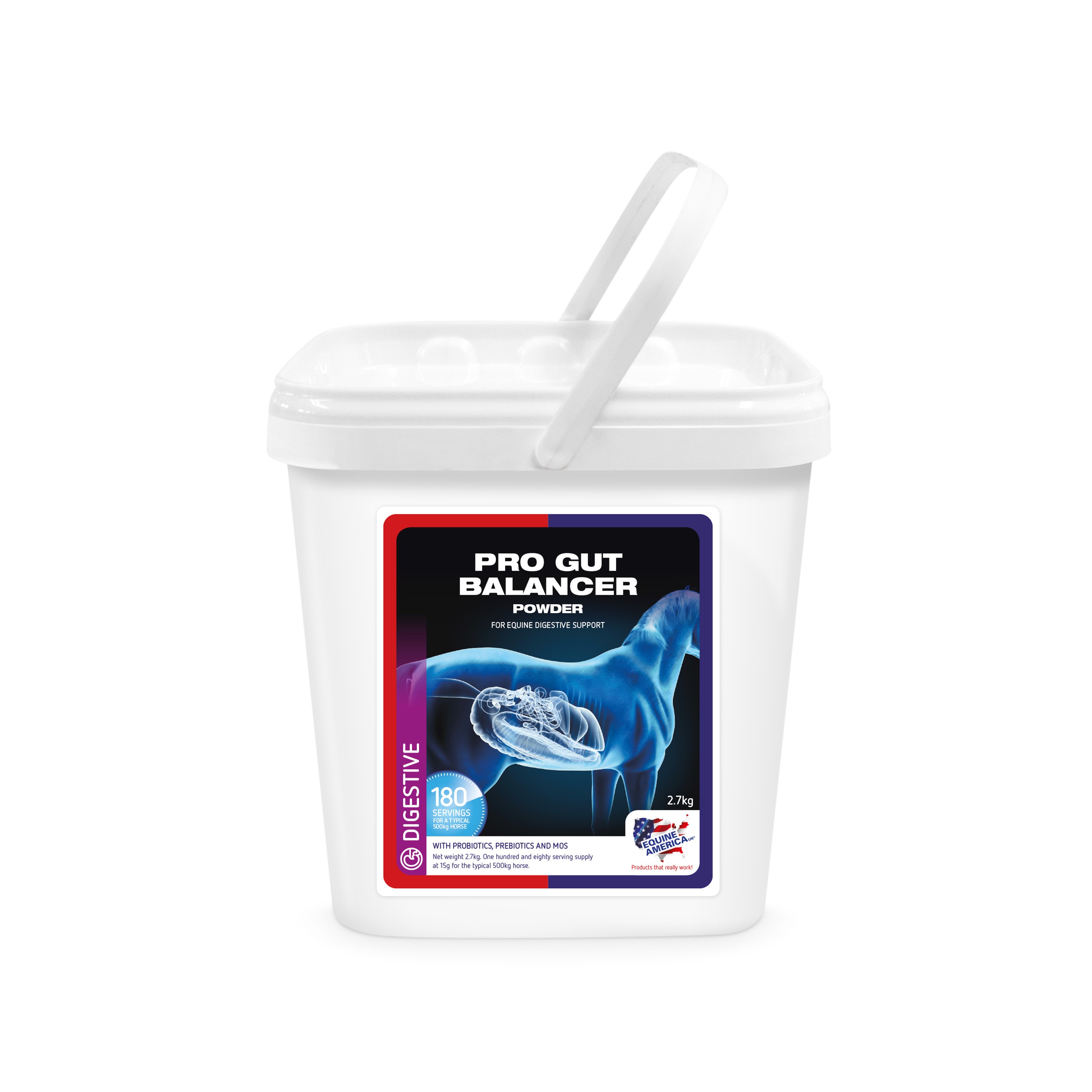 Ridershouse: Equine America - Pro Gut Balancer Poeder 900g Ridershouse: Equine America - Pro Gut Balancer Poeder 900g