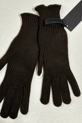 CT Wool Knit Gloves Grey Cavalleria Toscana