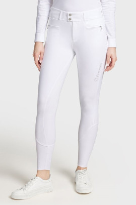 Samshield Women's Riding Breeches Full Grip Clara - White - Ridershouse.com