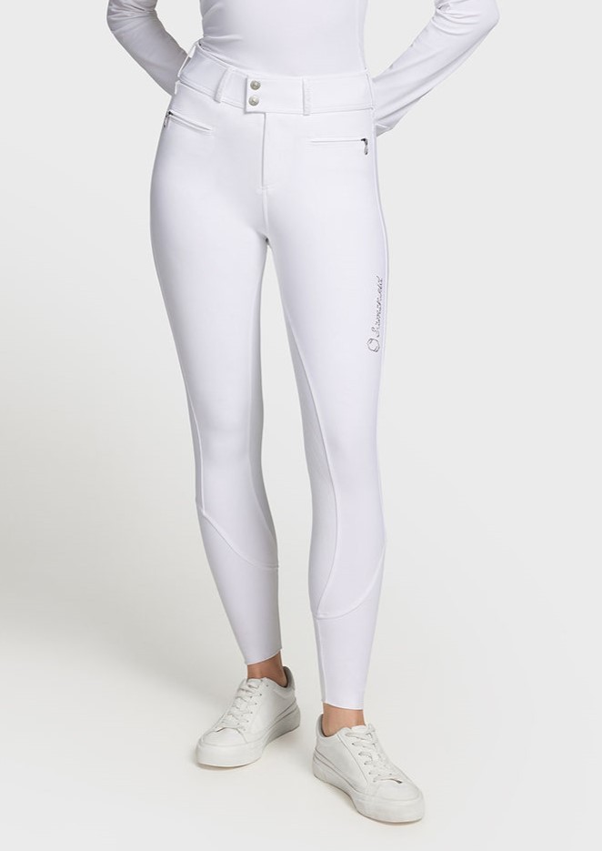 Samshield Women's Riding Breeches Knee Grip Claranova - White - Ridershouse.com Samshield Women's Riding Breeches Knee Grip Claranova - White - Ridershouse.com