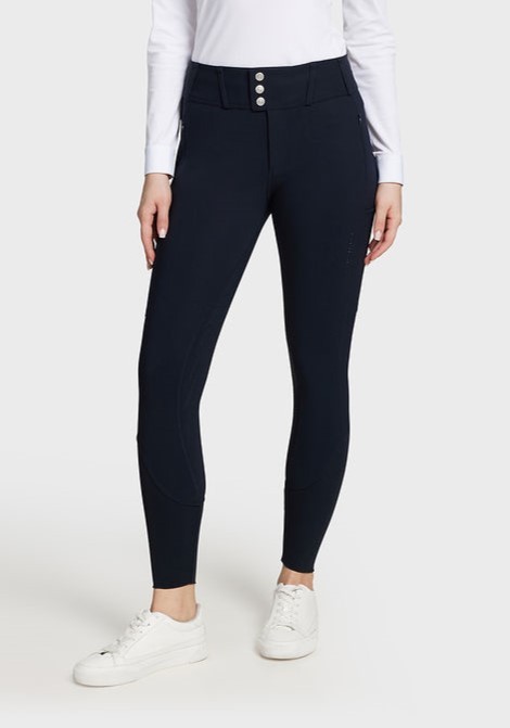 Samshield Women's Riding Breeches Knee Grip Even - Navy Blue - Ridershouse.com Samshield Women's Riding Breeches Knee Grip Even - Navy Blue - Ridershouse.com