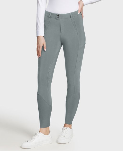 Samshield Women's Riding Breeches Full Grip Gaïa Crystal - Nickel - Ridershouse.com Samshield Women's Riding Breeches Full Grip Gaïa Crystal - Nickel - Ridershouse.com