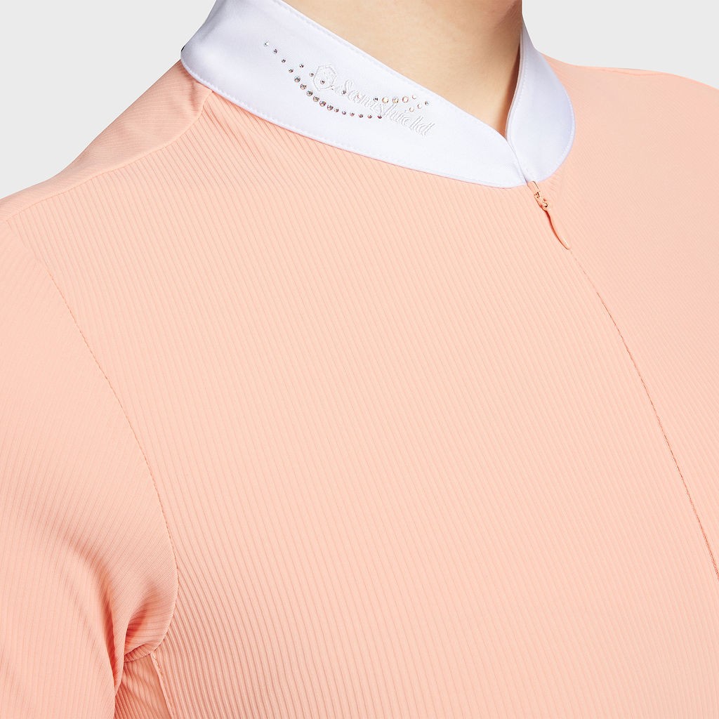 Samshield Women's Competition Shirt Louane Short Sleeves - Rose Peach Texturized Samshield Women's Competition Shirt Louane Short Sleeves - Rose Peach Texturized