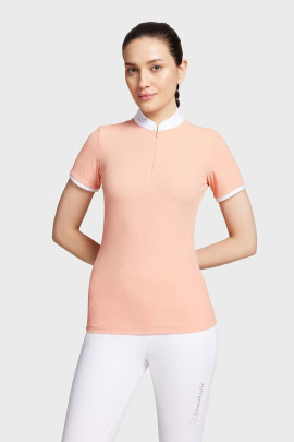 Samshield Dames Wedstrijd Shirt Louane Short Sleeves - Rose Peach Texturized