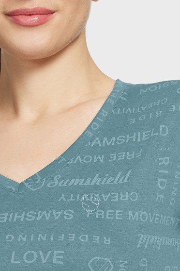 Samshield Auxane T-Shirt Korte Mouwen - Tourmaline - Ridershouse.com - SS 24 Samshield Auxane T-Shirt Korte Mouwen - Tourmaline - Ridershouse.com - SS 24